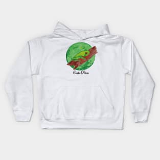 Red eyed tree frog Kids Hoodie